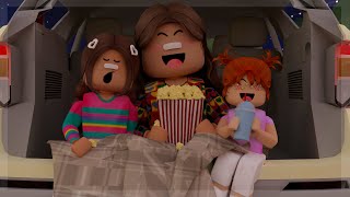 I Took the Kids to a DRIVE IN MOVIE THEATER  Bloxburg Family Roleplay [upl. by Enait]