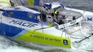 Macif en route pour la Route du Rhum  on embarque avec François Gabart [upl. by Denison]