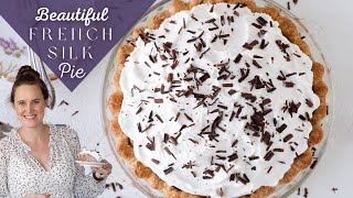 BEAUTIFUL FRENCH SILK PIE An easy video for how to make French silk pie from scratch [upl. by Nennarb]