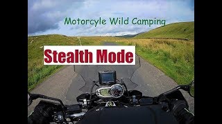 Motorcycle Wild Camping solo overnight stealth camp [upl. by Ernest]