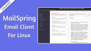 MailSpring • An amazing email client for Linux  2023 [upl. by Rellim]