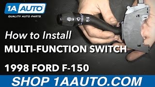 How to Replace Turn Signal Wiper Switch Lever 9798 Ford F150 [upl. by Lebasy]