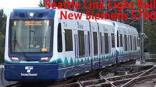 Seattle Sound Transit Link Light RailThe Brand New Siemens S70 Trains In Service [upl. by Crosse]