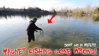 MAGNET FISHING IN THE HAUNTED QUARRY GONE WRONG [upl. by Hailed]