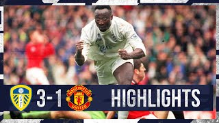 Yeboah and Deane complete win Leeds United 31 Man Utd  199596 highlights [upl. by Sirap]