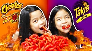 HOT CHEETOS AND TAKIS CHALLENGE [upl. by Collin]