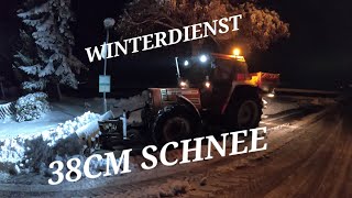 Schneeräumen mit Fiat  38cm Neuschnee [upl. by Hare]