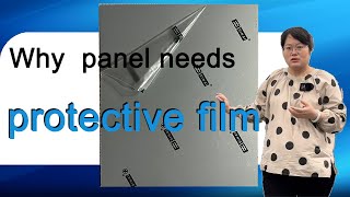 Why panel needs protective film when finished laminating [upl. by Yelahc]