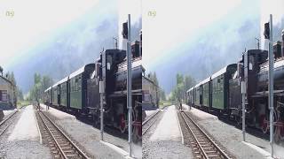 Real 3D Dampfzugfahrt Zell am See  Krimml [upl. by Nahej]