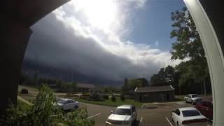 Shelf Cloud and Thunderstorm Time Lapse [upl. by Ahsenac683]