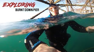 EXPLORING BRIGHTONS BURNT DOWN PIER [upl. by Spiro]