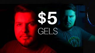 DIY Colored Gels for CHEAP Creative Cinematic Lighting Tips [upl. by Aicatsanna]