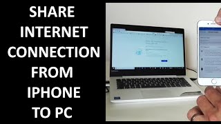 Share the internet connection from iPhone to PC using USB cable [upl. by Alleahcim777]