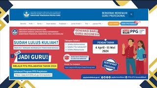 TUTORIAL CARA PENDAFTARAN PPG PRAJABATAN TAHUN 2024 [upl. by Occer424]