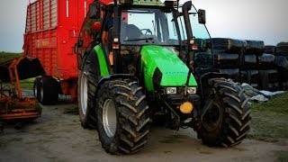 DeutzFahr Agrotron 106 85 DX 431  1e snede inkuilen  HD [upl. by Norvall]