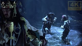 Epic battle Of Captain Jack Sparrow and Captain Hector Barbossa BUT IN 4K☠️ [upl. by Bernita]