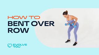 How To Bent Over Row With Krissy Cela [upl. by Doughman]