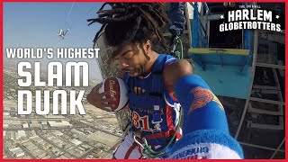 Worlds Highest Slam Dunk  Harlem Globetrotters [upl. by Travus]