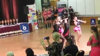 BACHATA DUETS Junior Marina Chernobay amp Daria Babicheva Word Dance 2014 [upl. by Hill]