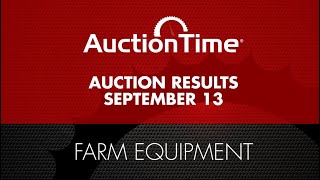 Farm Equipment Auction Results  September 13 2023 [upl. by Samson965]