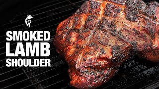 The Best Smoked Lamb Shoulder  New Zealand Lamb on a Big Green Egg [upl. by Pincas]