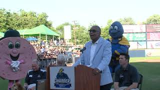 Tony Franklin Number Retirement Ceremony  Trenton Thunder [upl. by Jessen]