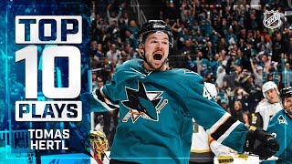 Top 10 Tomas Hertl plays from 201819 [upl. by Yblok]