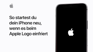 So startest du dein iPhone neu wenn es beim Apple Logo einfriert  Apple Support [upl. by Itsyrk]