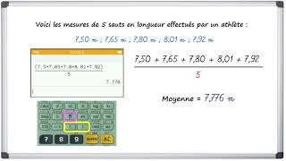 Calculer une moyenne simple [upl. by Amargo610]