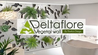 DESIGN  mur végétal modulable pour intérieur ou extérieur  Deltaflore [upl. by Hafirahs]