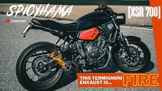 THE ITALIAN SOUND XSR700 TERMIGNONI EXHAUST [upl. by Acinat]