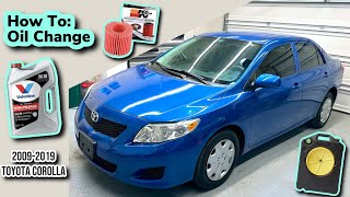 How To do Oil Change 20092013 Toyota Corolla [upl. by Greyson597]