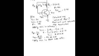 BJTTransistor PROBLEM amp SOLUTION ANALOG ELECTRONICS [upl. by Tila]