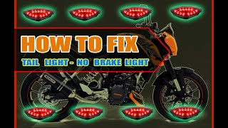 Motorcycle Brake Light Not Working  HOW TO FIX [upl. by Ashbaugh]