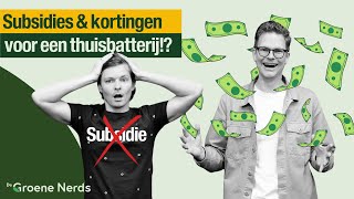 Thuisbatterij kopen ALLE FINANCIËLE VOORDELEN op een rijtje [upl. by Atsirtal]