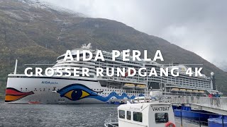 Großer Aida Perla Rundgang Deck für Deck in 4K [upl. by Ardeid]