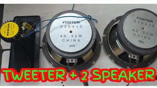 HOW TO CONNECT TWEETER  2 SPEAKER PARALLEL  SERIES [upl. by Ahseikram609]