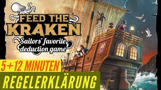 Feed the Kraken • Regeln Anleitung Aufbau Regelerklärung • Brettspiel [upl. by Einolem]