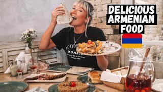 EXTREME Armenian FOOD Tour Eating The BEST Dishes in YEREVAN  Is it GOOD [upl. by Ecinnahs803]