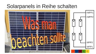 039DE Grundlagen Solaranlagen  PVAnlagen  Teil 2  Auslegung in Reihe geschalteter Solarmodule [upl. by Cinda]