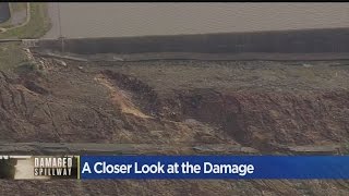 A Closer Look At The Damage From To The Oroville Dam Spillway [upl. by Darryn]