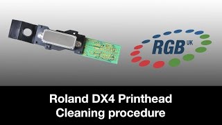 How To Clean a dx4 Roland eco solvent printhead [upl. by Aicilf]