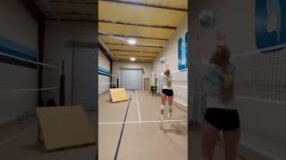 setter training  volleyball setter training drills volleyball spike voleibol volley fyp fy [upl. by Lorelei]