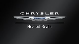 Heated Seats  How To  2020 Chrysler Pacifica Hybrid [upl. by Gary347]