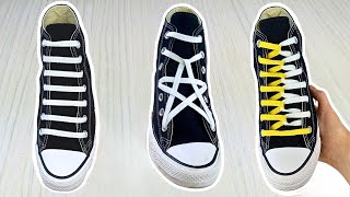 Cool Ways To Lace Shoes  7 Shoe Lacing Methods [upl. by Arob]