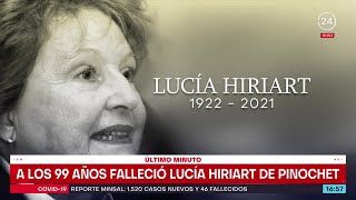 Falleció Lucía Hiriart de Pinochet a los 99 años [upl. by Llehcnom]