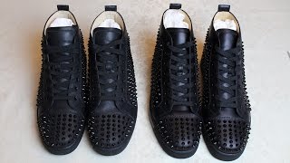 Real vs Fake Guide Christian Louboutin Louis Flat Calf Spikes  Authentic vs Replica Louboutin [upl. by Lancaster]