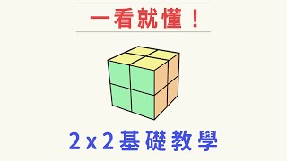 2x2魔術方塊復原 不用多學任何公式  二階魔方解法教學 [upl. by Umberto925]