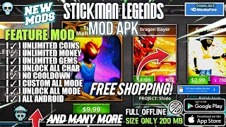 Stickman Legends Mod APK – Unlimited Money amp Gems [upl. by Asirrac]