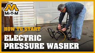 How To Start An Electric Pressure Washer [upl. by Yesoj]